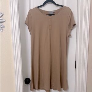 Lark + Grey tan nude sleep dress size M